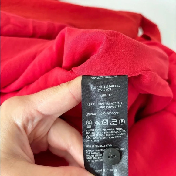 Cefinn Red Maxi Dress - Picture 9 of 10